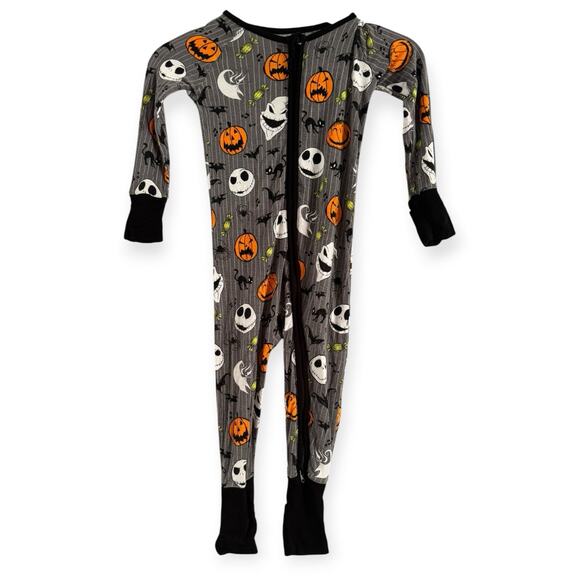 Little Sleepies Other - Little Sleepies Bamboo Disney Jack One Piece Zip Up Pajama Halloween Size 12-18m